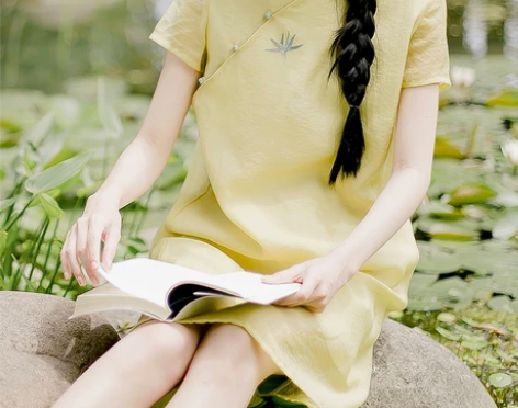 旗袍改良版连衣裙禅意茶服小个子文艺中国风年...