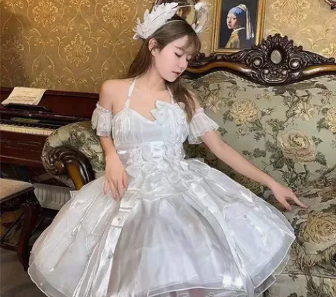 浮星礼赞lolita，白色m码全新带吊牌，...
