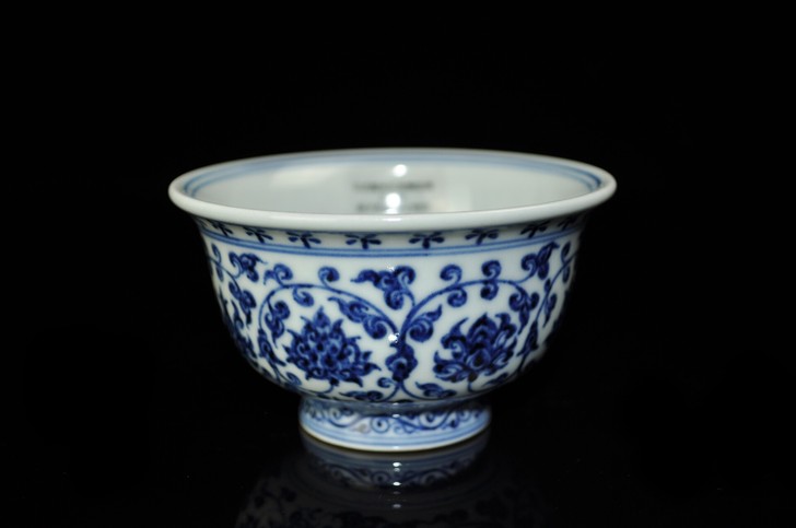 忘言造物 拟永乐双师滚球压手杯  口径5....