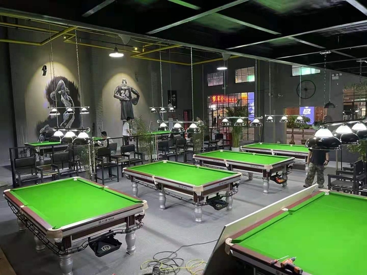 全新星牌钢库台球桌，优等胶边均匀回弹坚固耐...