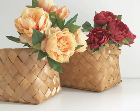 外贸编织篮子花篮果篮菜篮子软装家居装饰品摆...