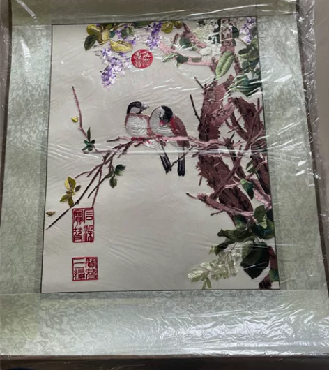 玄关画【画】处理全新苏绣画 没有裱框清仓丝...