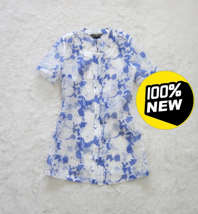 全新正品琢盈女夏季欧根纱蕾丝衫 保证全...