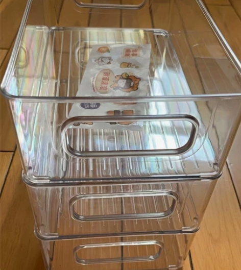 店不开了,桌面收纳盒3个18.9元可叠加透...