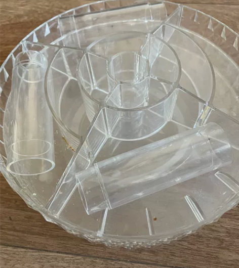 亚加丽加化妆品收纳盒透明旋转置物架桌面钻石...