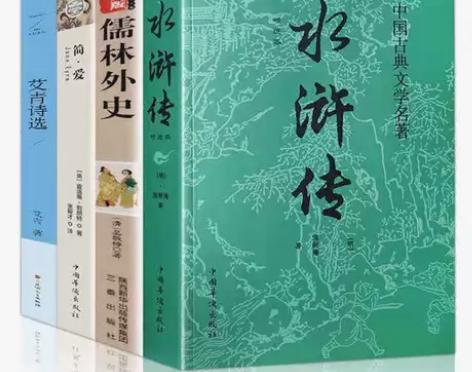 现货速发4册 九年级全套艾青诗选水浒传儒林...