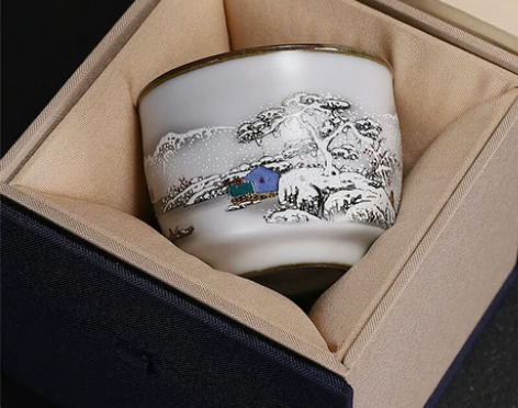 茶馆不开了，一批品质很好的汝窑茶杯便宜出，...