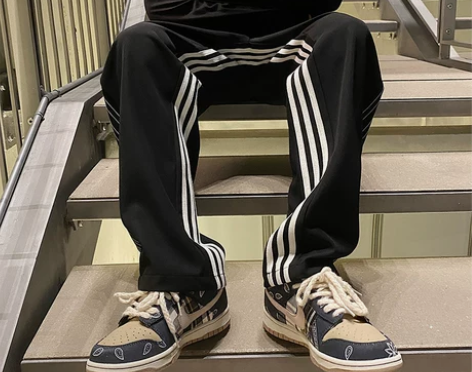 裤子男秋冬韩版潮流2021新款ins欧美高...