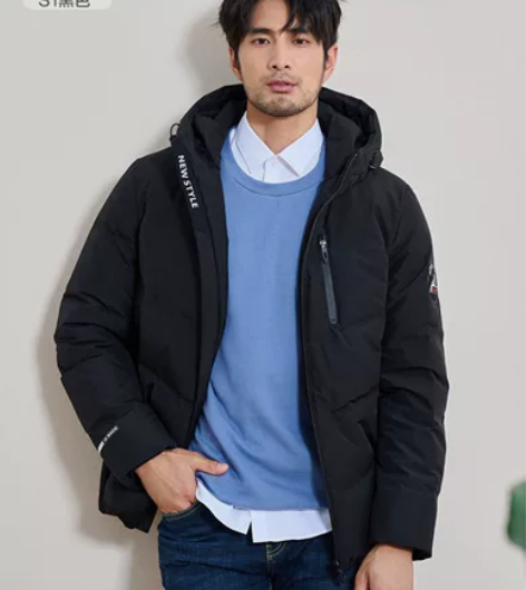 加厚羽绒服清仓红、豆男装冬季羽绒服男商务休...