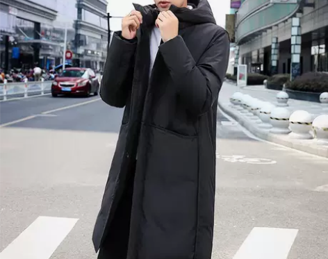 吉普盾2018男士羽绒服潮冬季新款青年中长...