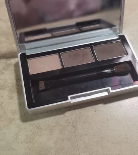 野生柔雾眉!雨辑立体三色眉粉眼影修容鼻影防...