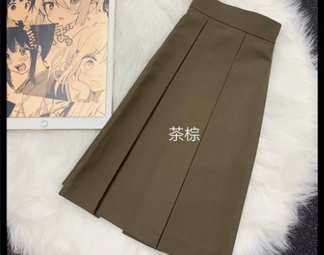 棕色jk群全新 价格可议 感兴趣的话点“我...