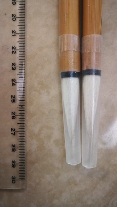 云中白鹤老毛笔，吴国泉笔庄。两只出售。精品...