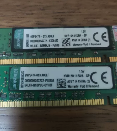 60元两条，金士顿ddr3 1600 4g...
