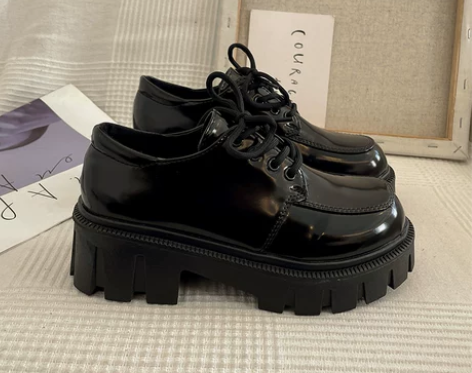 ?英伦风玛丽珍单鞋女秋冬季jk小皮鞋202...