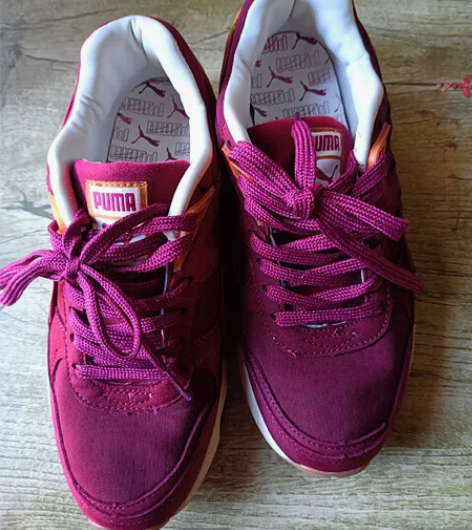 PUMA/彪马复古运动鞋板鞋中国红买了没穿...