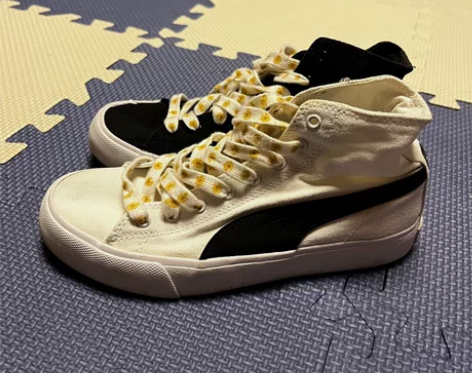 彪马板鞋 自己配的鸳鸯鞋35码 闲置出 感...