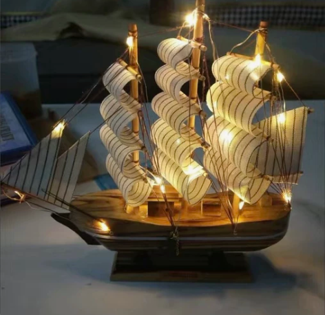 【全新·包邮】一帆风顺帆船模型摆件客厅房间...