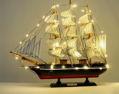 【捡漏特价】一帆风顺帆船模型摆件客厅房间酒...