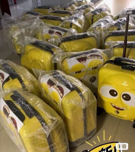 公司年会的时候买多了，剩余20多个行旅箱便...