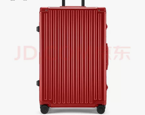 漫游行李箱万向轮铝框20寸红色，京东四百多...