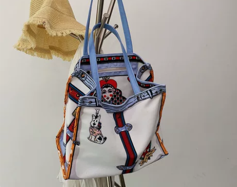 韩版大容量包包女新款时尚洋气卡通托特包百搭...