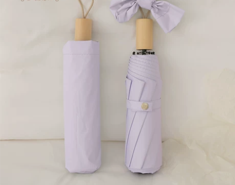 黄芝士雨伞女晴雨两用ins风折叠太阳伞防晒...