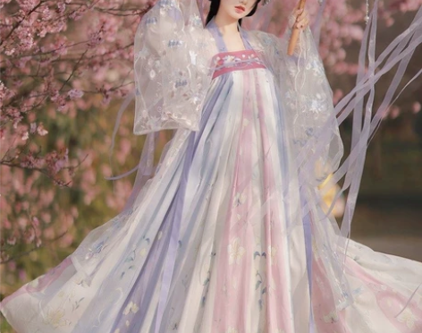 【樱洛】茗月萱齐胸襦裙套装汉服女刺绣正品春...