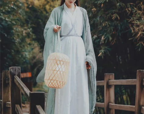 汉服女夏季中国风古装直裾魏晋古风飘逸改良广...