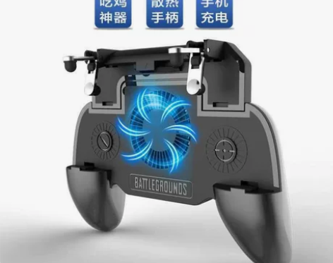 SR散热充电手柄吃鸡神器一体按压式绝地求生...