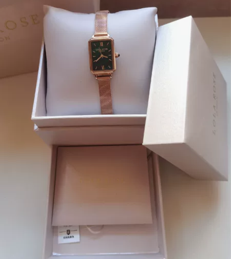 Lola Rose罗拉玫瑰 小绿表手表女时...