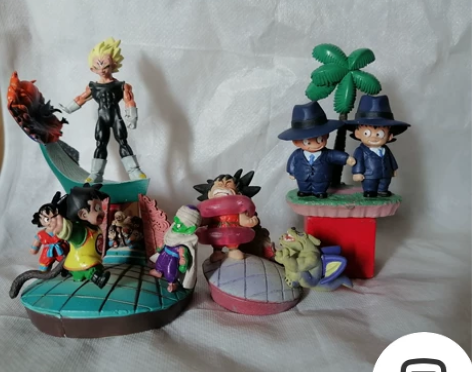 4个19.5 全新 七龙珠 场景手办 扭蛋...