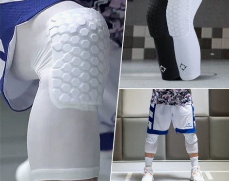 两只装准者篮球蜂窝防撞运动护膝男专业护腿套...