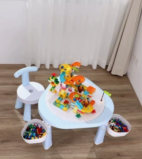 【清仓处理】欢乐客宝宝多功能积木桌益智学习...