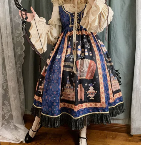 绿豆雪糕lolita 俄罗斯少女op m码...