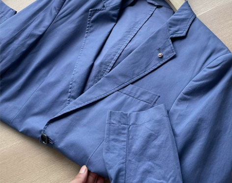 一线撤柜剪标！秋季新款男士翻领长袖纯色商务...