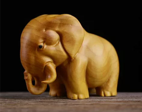 精品小叶黄杨木木雕可爱动物手把件男士把玩件...