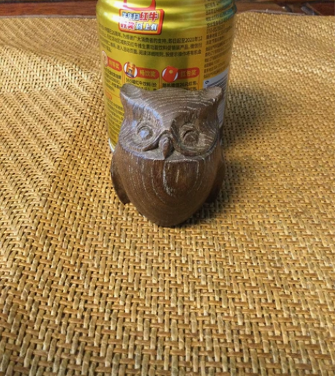 日本木雕猫头鹰摆件，品相完好具体看图片吧 ...