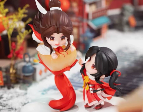 擎苍天官赐福谢怜三郎千灯映阙Q版手办动漫周...