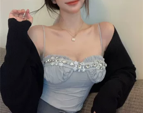 背心女夏外穿小心机裹胸紧身辣妹上衣秋季气质...