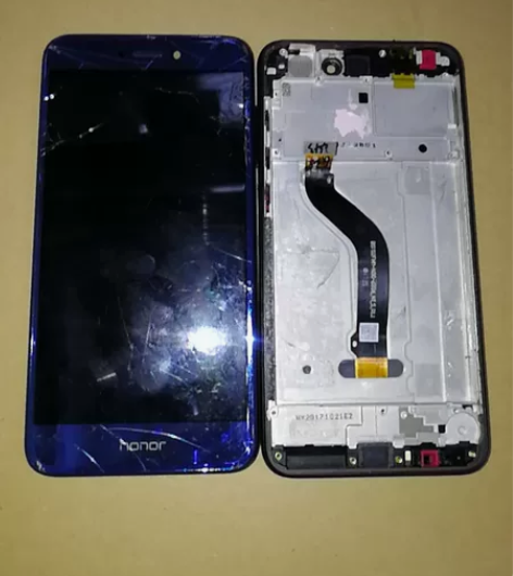 荣耀8青春版外爆盖板旧屏幕 华为荣8青春拆...