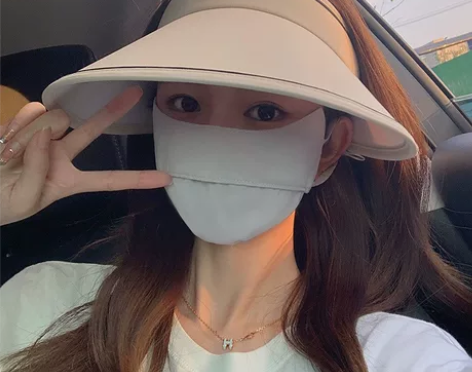 晚晚同款遮阳帽子女春秋防紫外线赵露思空顶遮...