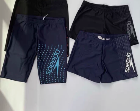 断码处理Speedo男士印花竞速速干泳裤五...