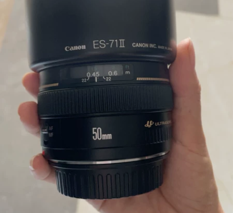 佳能50mm定焦镜头，F1.4大光圈，9....