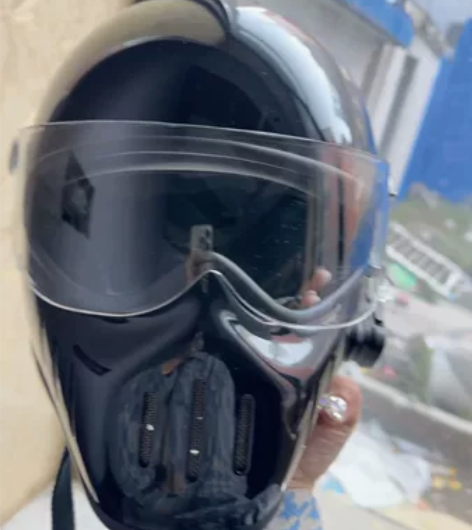 Ttco哈雷复古巡航大兵全盔玻璃钢摩托车电...