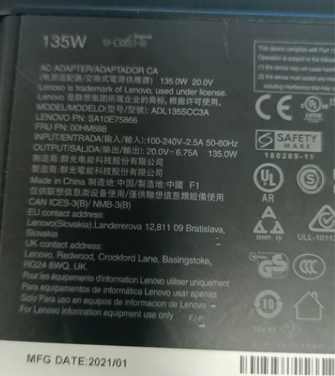 y7000  r9000电源充新 原装 感...