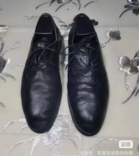 骆驼品牌40码250男鞋真皮头层牛皮系绑带...