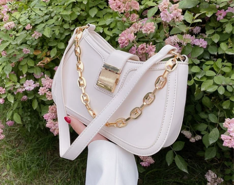 法国小众包包2021新款潮时尚高级感链条单...