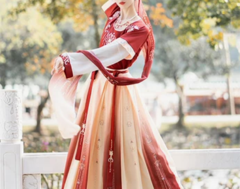 珍缕千禧  坦领  m码 6米摆   穿一...