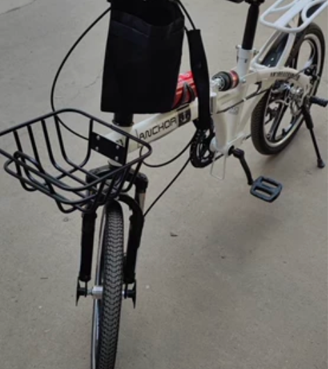 全新,五刀折叠20寸自行车,飞鸽。买回来孩...